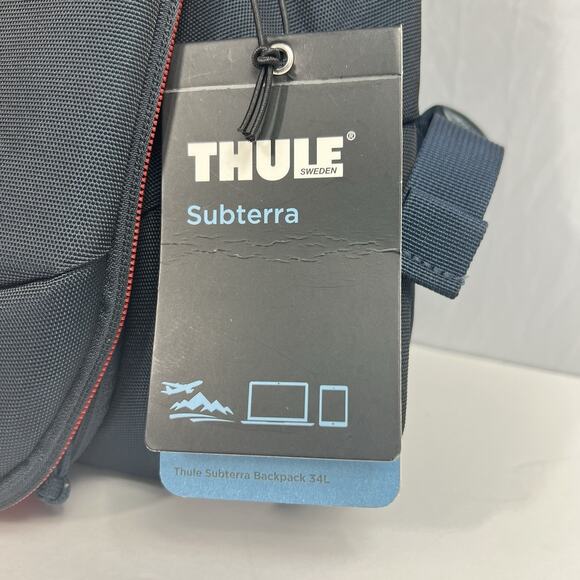 NWT THULE SUBTERRA NAVY BLUE BACKPACK 34L - Picture 3 of 11